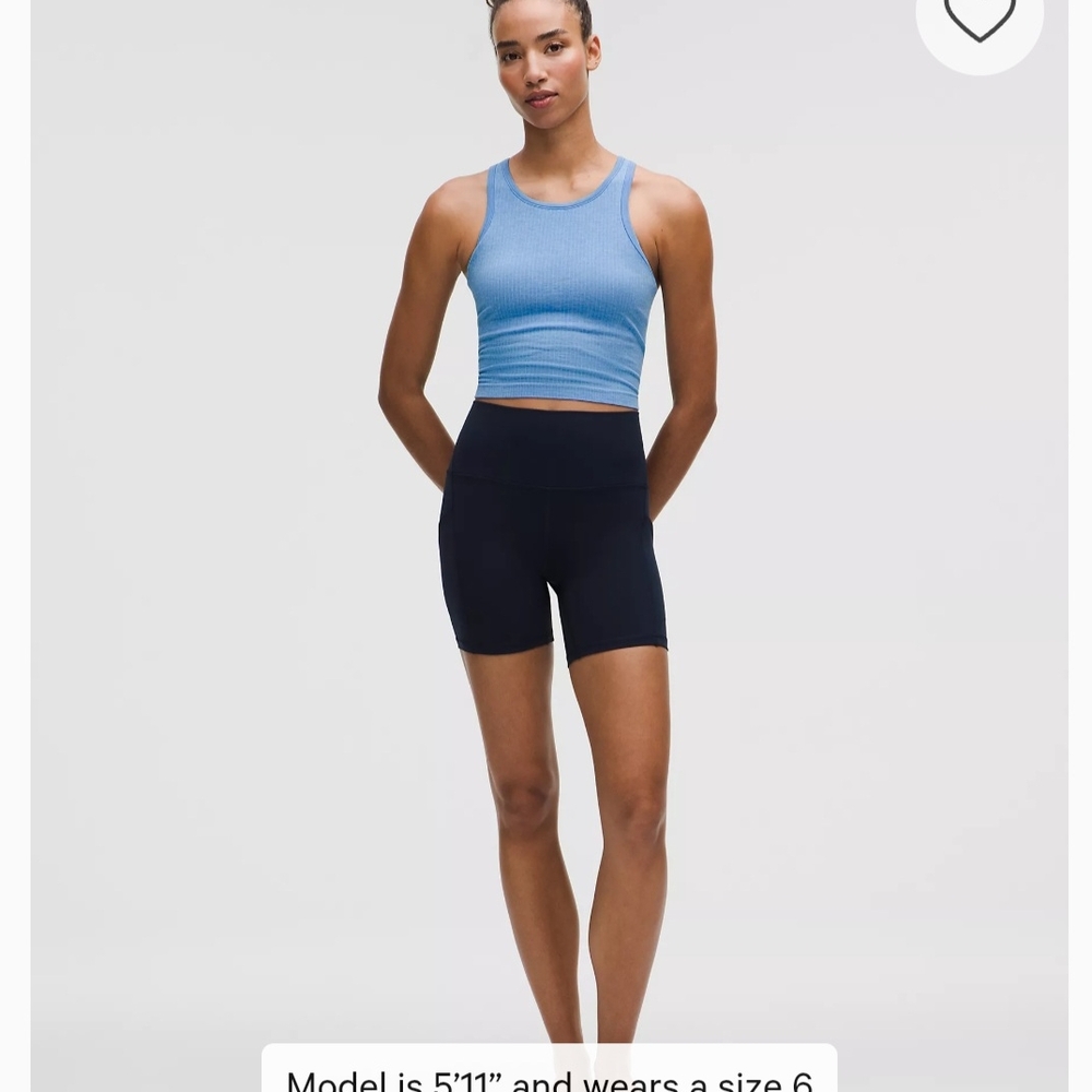 lululemon Blue Ribbed Tank Top - Picture 2 of 4
